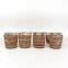 Handmade Rattan Set of Eight Colorful Small Wicker Cups Kid's toy , wicker Woven cup Holder Nursery decor Wholesale in Bulk