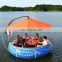 Resort Donuts boat with BBQ grill Resort water game BBQ donuts boat