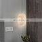 wholesale nordic bar hotel home decorative copper simple modern led alabaster chandelier