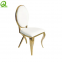 gold stainless steel dining modern wedding chair