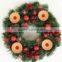 New Design !Shenzhen Supplier High Quality pvc Wreath For Festivals Celebrations flower christmas wreath