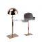 Metal Hat Display Stand Black Hat Display Rack Hat Holder Cap Display HH001-Brushed