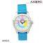 Fashion kids colourful nylon sport watch,stainless steel case