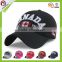 wholesales 100%polyester cotton 6 panel baseball cap custom baseball cap with embroidery logo