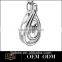 Factory Direct Sales Hotsale fashion 925 silver orgonite pendant necklace with stone