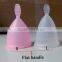Silicone folding lunation cup