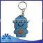 Promotion custom pvc rubber charm pendant keychain with mobile phone strap