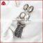 Wholesale Natural pearl boho tassel dangle earrings, fashion bohemian pearl tassel earrings with black chain tassel