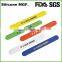 Pomotion silicone reflective slap band wide slap bracelets