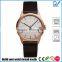 PVD Rosegold stainless steel case water resistant 5ATM leather sapphire lense luxury watch