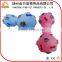 Wholesale kids barbell squeaky hollow rubber dog toy with sounding