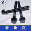 black zinc hex head wood screw