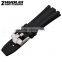 New Arrival Waterproof Black Silicone Rubber WristWatch watch Strap Band Replacement 28mm