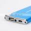 Fashion design aluminum portable 6000mah mini powerbank