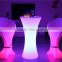led lighting rental furniture illuminated acrylic clear light LED bar seating / led plastic party chair / white wedding chair