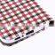 For samsung galaxy S6 Grid pattern PU leather case Cell phone case, For Samsung S6 or For Samsung S6 edge