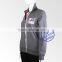 custom womens fleece jacket sweatshirt with satin ribbon covered zipper wholesale china