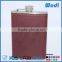 pu leather wrapped hip flask ,good seamed , with custom logo HF320