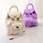 Korean Candy Color PU Fashion Backpack With Turn Lock