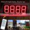 Outdoor RF& TCP/IP 16" inch Digital/time/temperature gas station LED petrol price sign display board