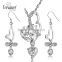 IN STOCK china wholesale product yiwu jewelry fashion wedding heart zircon costume jewelry set