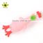 Pink duck sound vinly toys pet toys for squeaky puppy toys squeaker animal shape soft vinyl dog toys