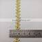 lurex yarn gold metal wire zig zag lace ribbon garment accessories manufacturer in china