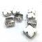 10*10mm square white acrylic rhinestone metal claw sewing on craft jewelry fittings trim garment