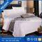 Hotel supplies luxury 100% cotton queen size embroidery white stripe bed cover for sale
