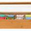 wholesale custom made wooden tea box with clear arylic window