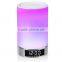 Hot Touch LED Light Wireless Bluetooth Stereo Speaker With Alarm Clock Function Support TF Card MP3
