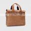 Special design brown business bag man genuine leather attache case new look on 2015