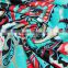 Poly/Spandex printed knitted fabric