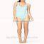 Womens striped sleeveless halter leotard motion jumpsuits sportswear