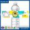 Self adhesive material custom bottled water label design water bottle sticker