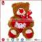 Valentine's Bear Hug Plush Toys/Soft Stuffed Toy for Valentine gifts/Plush Bear Red Heart lover toy