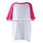 2016 fashion infant, toddler, children clothing cotton ruffle raglan shirt 3/4 sleeve casual shirt