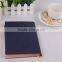 Wholesale custom imprint leather cover notebook with color edge