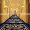 Blue base nonflammable nylon printed hotel corridor carpet