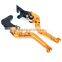 Aftermarket adjustable alloy aluminum folded extendable brake and clutch levers for kawasaki zx6r