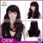 Machine made fashion rose wig silicone base long practice wig distributor