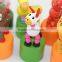 Cheap OEM wooden animal push toy