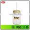 540ml bpa free single wall clear plastic mason jar tumbler with metal lid and straw