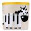 Foldable Canvas Sturdy Dirty Clothes Bedroom Laundry Basket, Toy Book Storage Organizer Basket