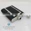 6 oz Leather Surface Stainless Steel Hip Flask With Cigarette Box