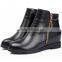 ankle boots balck shoes zipper wpmen boots CP6697