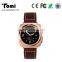 smart watch metal/leather band bluetooth sync to your phone call,message remind , Pedometer,sleep monitor, TF card support
