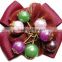 Goody ribbon bow with big beads for shoe accessories