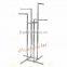 Steel tubing 4 arm Clothing rack