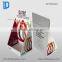 hot sale table countertop cardboard cosmetic display stand with hooks